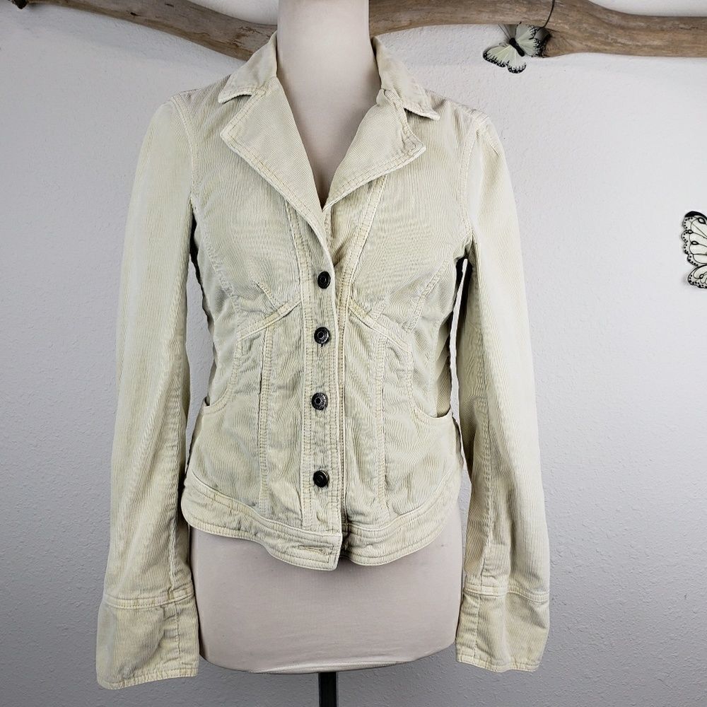 Anthropologie Sanctuary fitted corduroy jacket